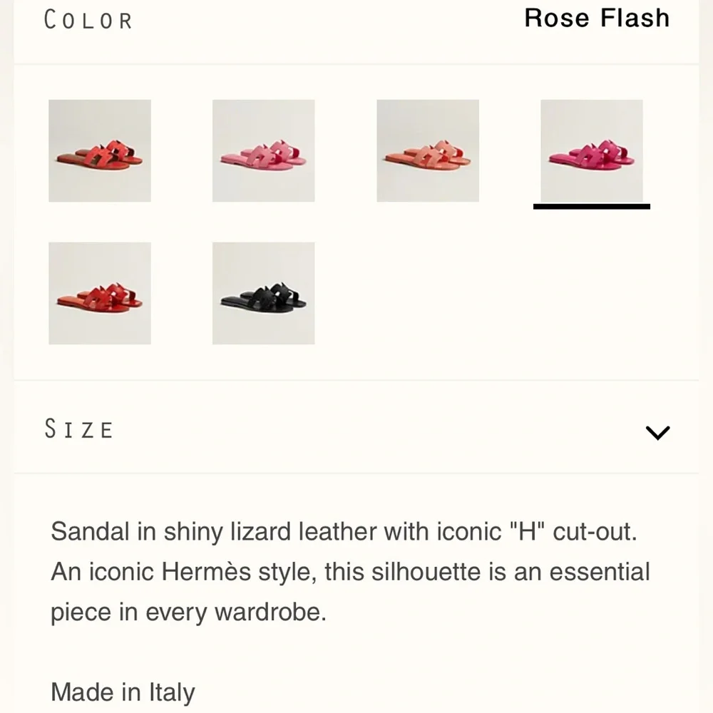 HP🎉RARE PINK LIZARD HERMÈS ORAN SANDALS - Picture 10 of 15